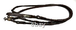 Vintage Romal Kangaroo Leather Reins High Quality Plait Horses Rare Western