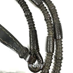 Vintage Romal Kangaroo Leather Reins High Quality Plait Horses Rare Western