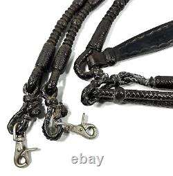 Vintage Romal Kangaroo Leather Reins High Quality Plait Horses Rare Western