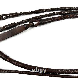 Vintage Romal Kangaroo Leather Reins High Quality Plait Horses Rare Western