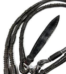 Vintage Romal Kangaroo Leather Reins High Quality Plait Horses Rare Western