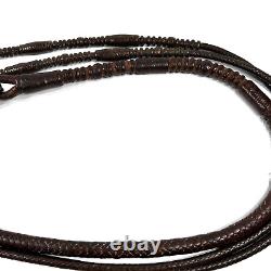 Vintage Romal Kangaroo Leather Reins High Quality Plait Horses Rare Western