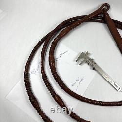Vintage Romal Kangaroo Leather Reins High Quality Plait Horses Rare Western