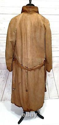 Vintage SWAINE ADENEY Horse Riding Leather equestrian hunting long Coat western