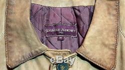Vintage SWAINE ADENEY Horse Riding Leather equestrian hunting long Coat western
