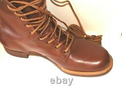 Vintage Sears & Roebuck WearMaster TANNED ELK Horse Riding Boots SIZE 10-1/2