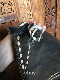 Vintage Single Fringed Leather Chap Armitas Cowboy, Horse, Western