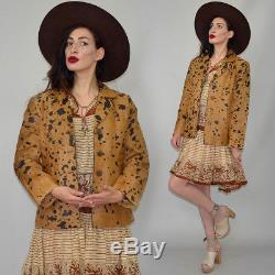 Vintage Spotted Pony Fur Horse Hair Western Jacket Navajo Poncho Native 70s Cape