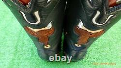 Vintage Stallion Inlay Guns Horse Shoes Saddle Spurs Stars Rare Boots 11 D