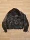 Vintage Star Glove Leather Jacket Horse Hide CHP 30s/40s Black Motorcycle LAPD