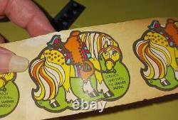 Vintage Stickers, Scratch N Sniff, Horse, 78 Leather Saddle Scented, ROLL (Bxjell)