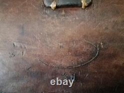 Vintage Swiss Army Saddle Bag Leather Motorcycle Pannier 1939 WW2 Horse Bag