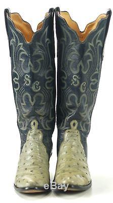 Vintage T. O. Stanley Custom Full Quill Ostrich Vegas Cowboy Boots Women's 6 6.5