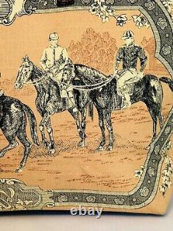 Vintage Talbots Purse Equestrian Design, Snap Closure, Herringbone Lining