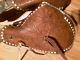 Vintage Tapaderos Tooled Leather Hooded Stirrups Wood/Metal Western Cowboy Horse