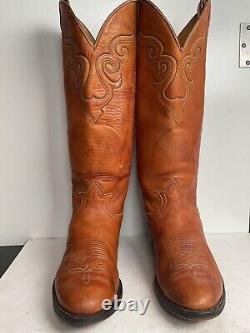Vintage Tony Lama 18 Buckaroo Cowboy Boots 11 D Cavalry Style