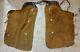 Vintage Two Color Brown Leather Suede Horse Chaps