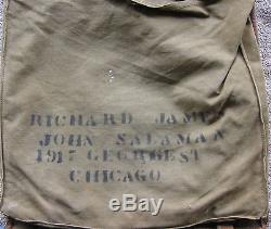 Vintage US Army Horse Hair & Leather Knap Sack BackbackRichard Salaman Chicago