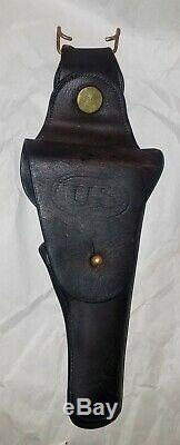 Vintage US Leather Holster WW1 M1911 45 Caliber Rock Island Army 1914 Cavalry
