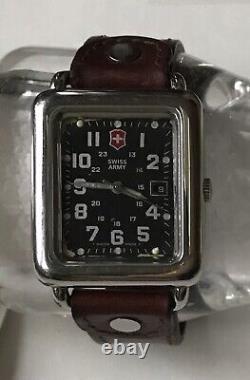 Vintage Victorinox Swiss Army Watch Cavalry Rectangle, Black