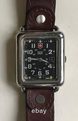 Vintage Victorinox Swiss Army Watch Cavalry Rectangle, Black