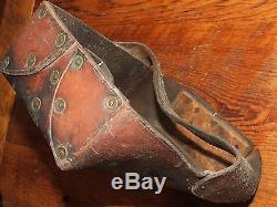 Vintage WW1 Cavalry US Horse BIT & Tack Group Leather Farrier's Box & Brush