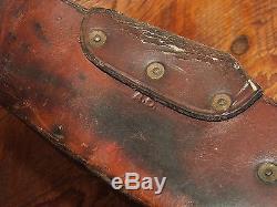 Vintage WW1 Cavalry US Horse BIT & Tack Group Leather Farrier's Box & Brush
