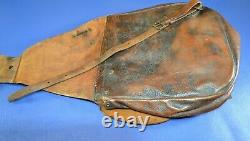 Vintage WWII M1904 U. S. Cavalry Leather Saddlebags + Original Liners/Straps BOYT