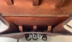 Vintage Western Horse Leather Saddle Bags Trail Tooling Carving Ride Stamped