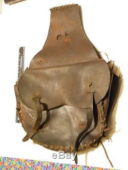 Vintage Western Horse Leather Saddlebags