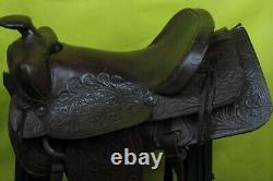 Vintage Western Horse Saddle Leather Brown
