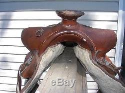 Vintage Western Leather Horse Riding Saddle