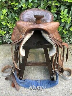 Vintage Western Leather Horse Saddle