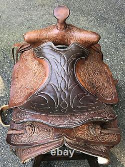 Vintage Western Leather Horse Saddle