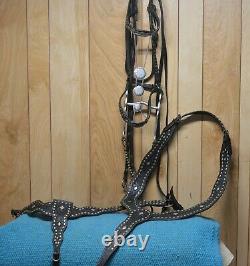 Vintage Western Silver Diamond Parade Saddle w 2 Breast Collars and Bridle