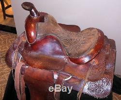 Vintage Western Tooled Leather Horse Cowboy Saddle American Saddlery Co