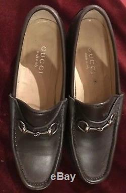 Vintage Womens Brown Size 9 B Gucci Loafer With Horse Bit