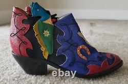 Vintage Zalo Cowboy Booties Horse Boots Size 6.5