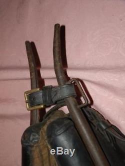 Vintage/antique Colliery Leather Pony Collar & Hames. (pit Pony) Horse