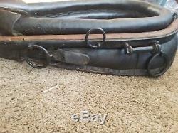 Vintage/antique orginal leather and wood horse collar
