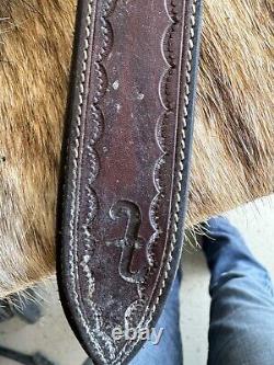 Vintage horsehair Split Reins W Leather Poppers