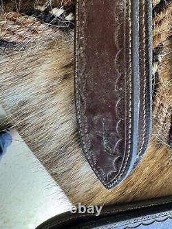 Vintage horsehair Split Reins W Leather Poppers