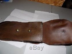Vintage leather English military saddlebags 1940 S H british horse