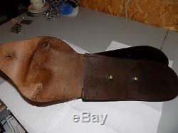 Vintage leather English military saddlebags 1940 S H british horse