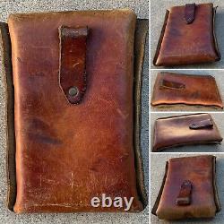 Vintage leather belt bag pouch (tooled leather horse head) western hippy