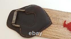 Vintage leather textile horse belly strap