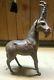 Vintage leather wrapped animal figure horse goat toy fancy art piece