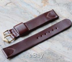 Vintage watch band 16mm Shell Cordovan horse leather JB Champion USA NOS strap