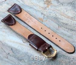Vintage watch band 16mm Shell Cordovan horse leather JB Champion USA NOS strap