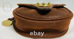 VintageDooney & Bourke RARENUBUCK LeatherCavalry Cross Body Bag 21143H
